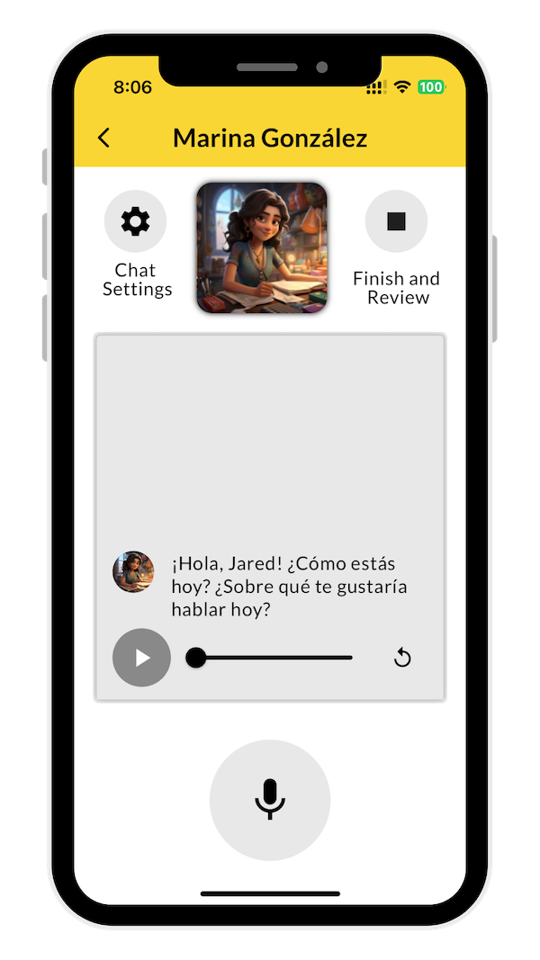 Amigo Lingo App Interface